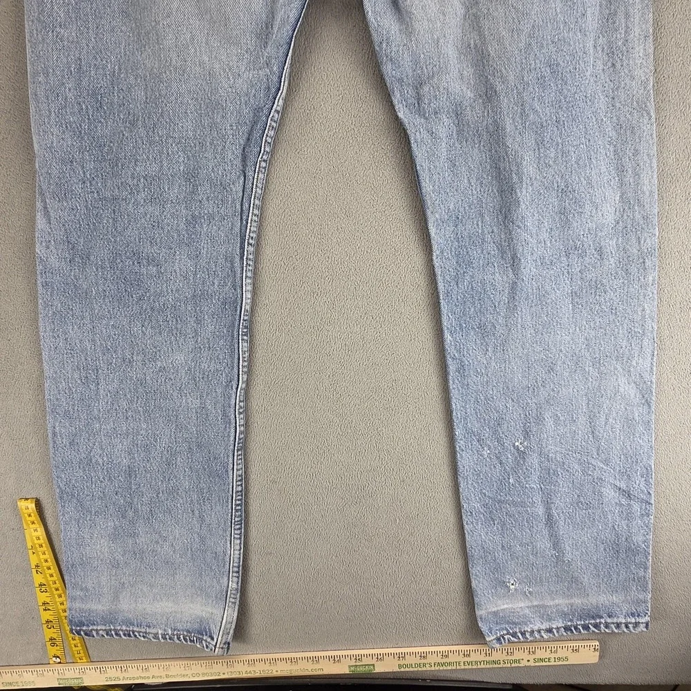 Vintage Levis 501 Jeans Mens 30x32 Blue Straight Light Wash Button Fly Made USA